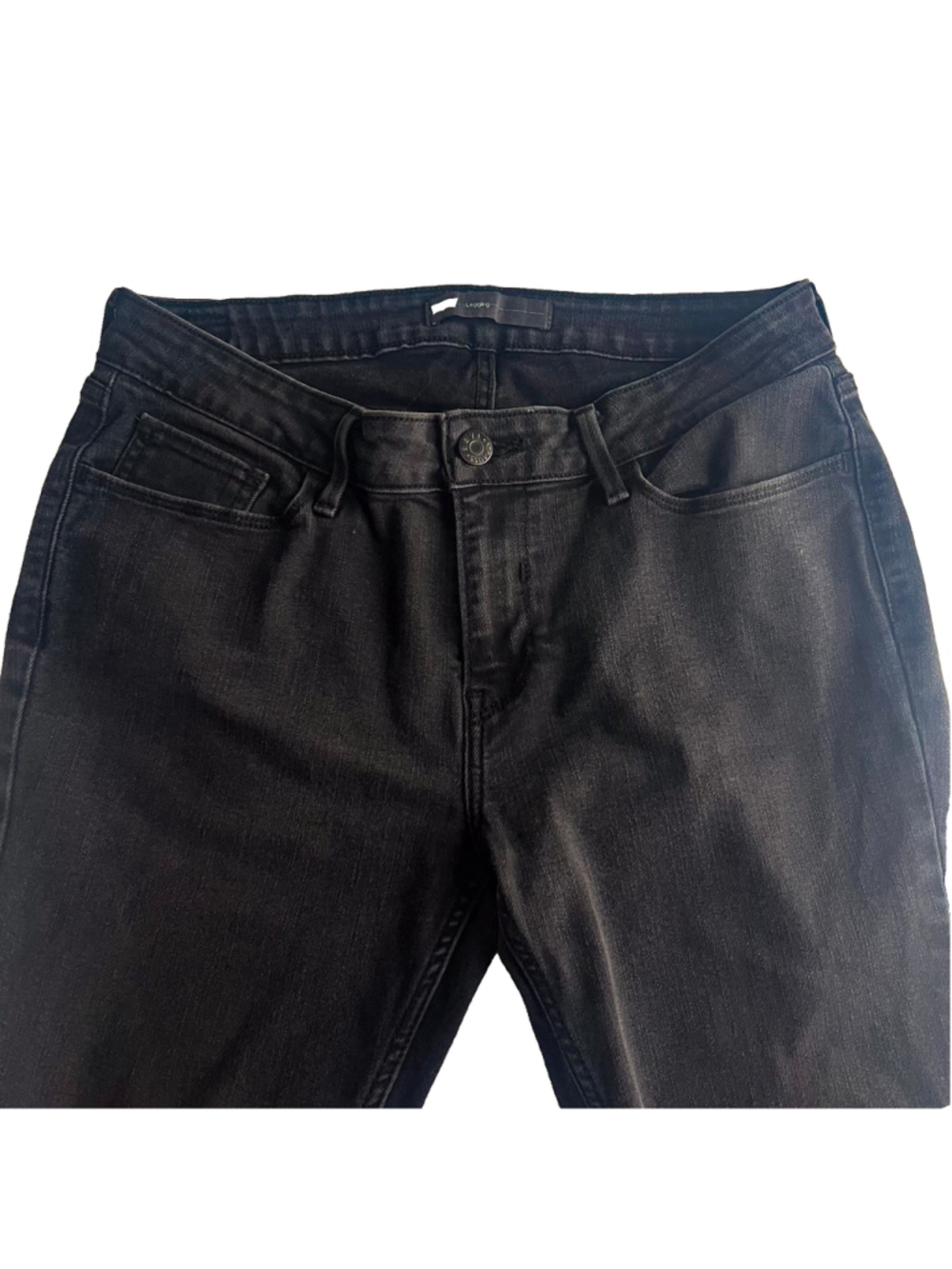 Levi's Womens Bootcut Legging Soft Black Jeans Classic Comfort Slimming W31 L32 - Picture 4 of 13